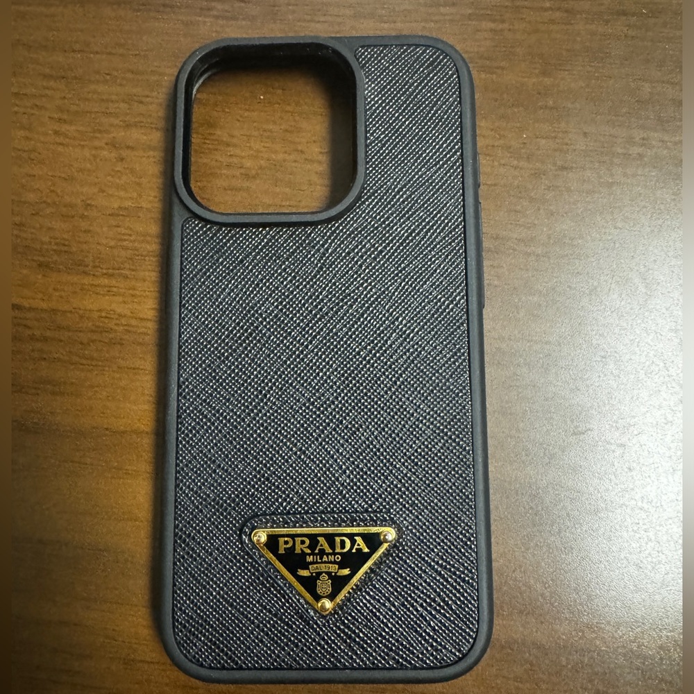Prada Saffiano iPhone 15 pro case